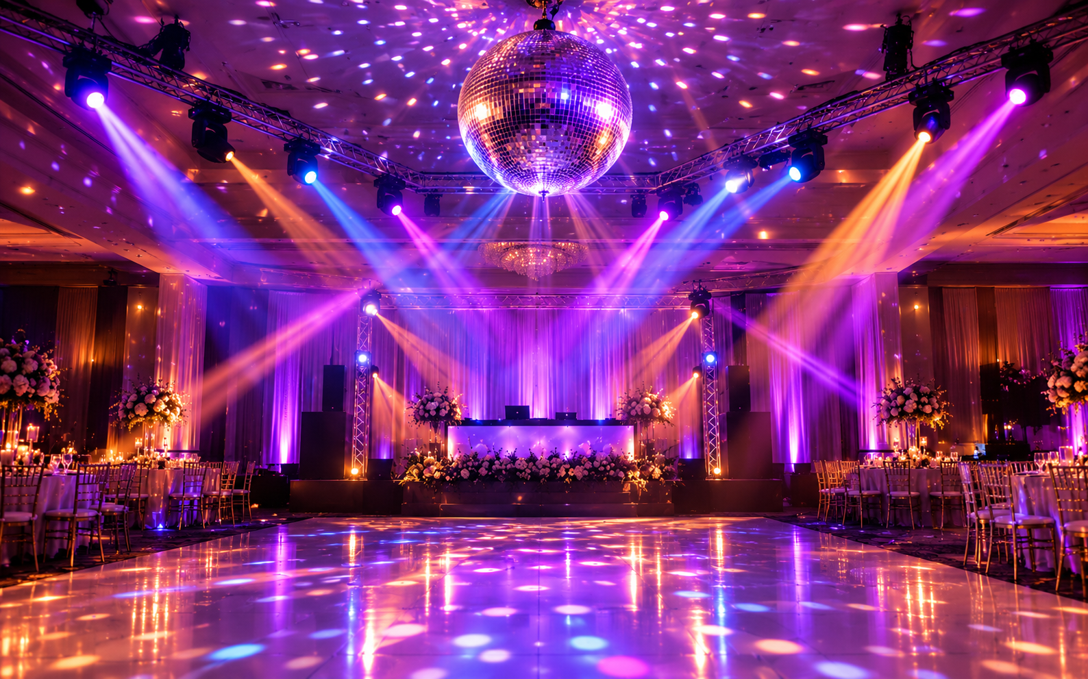 Dance Lighting and Disco Ball